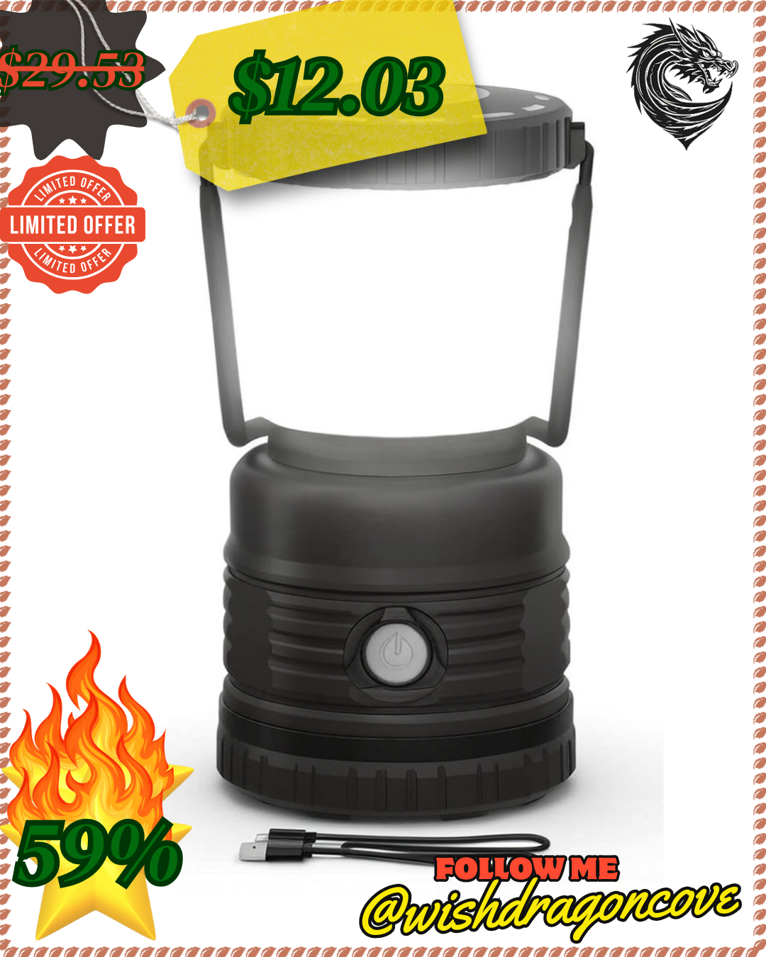 (🔥🔥) 59% Off! ENERGIZER LED Camping Lantern X1000