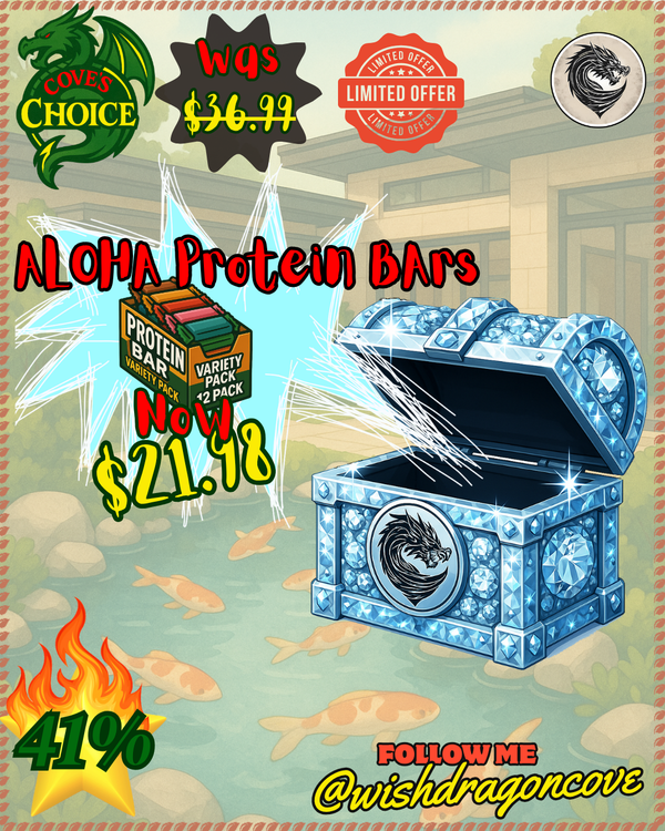 (🐉) 41% Off! $21.98 ALOHA Organic Plant Based Protein Bars